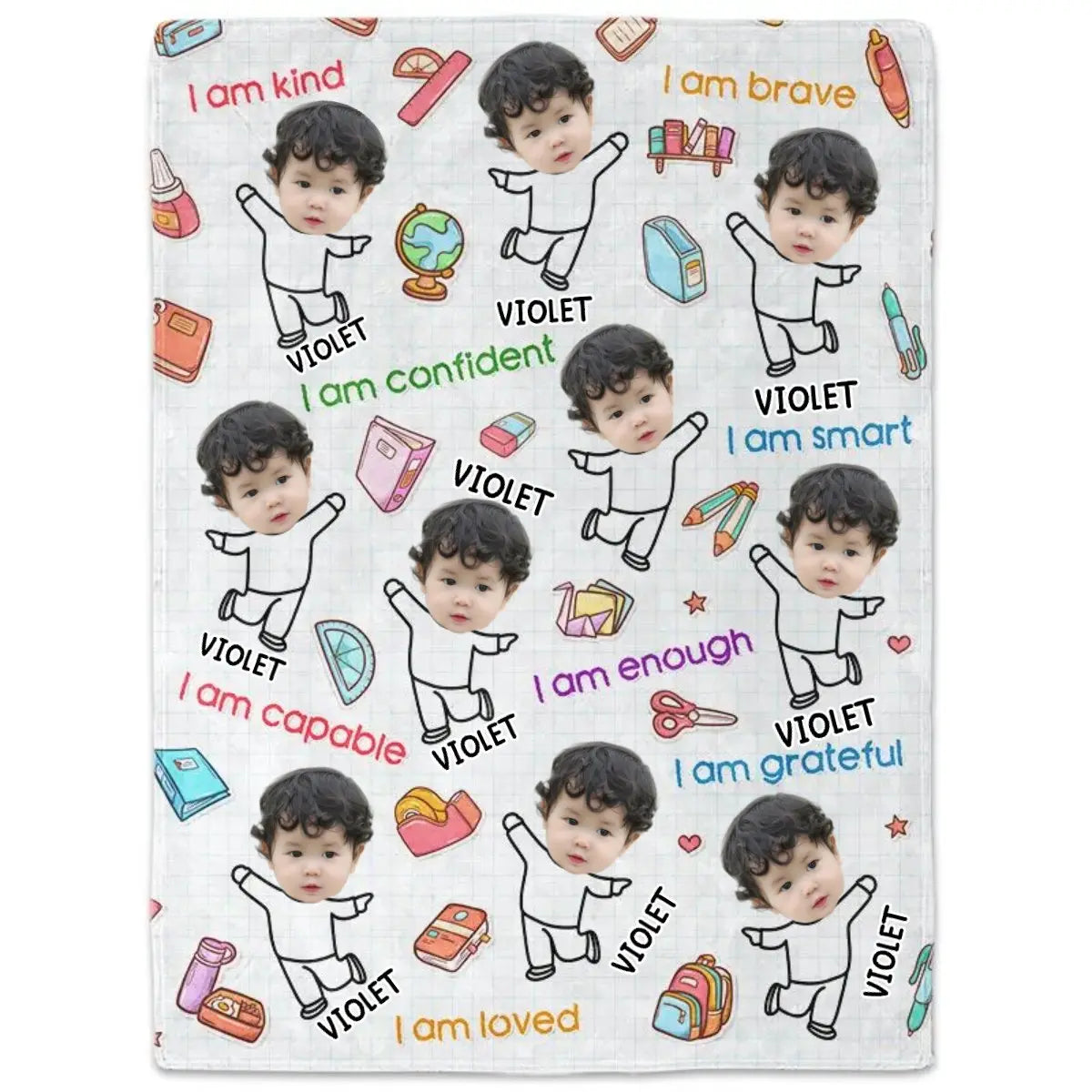 Kids - Custom Photo I Am - Personalized Blanket (TL) Blanket The Next Custom Gift