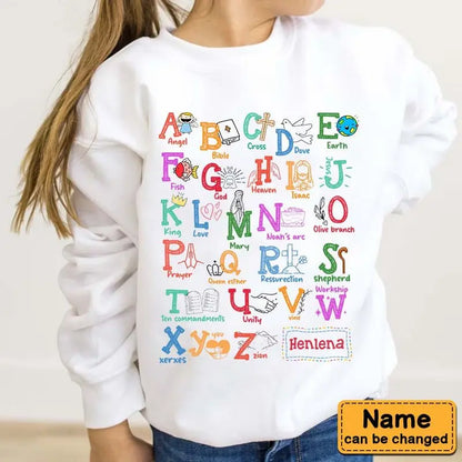 Kids - God Alphabet - Kid T-Shirt (LH) Shirts & Tops The Next Custom Gift