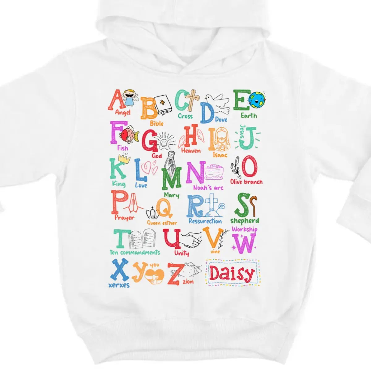 Kids - God Alphabet - Kid T-Shirt (LH) Shirts & Tops The Next Custom Gift