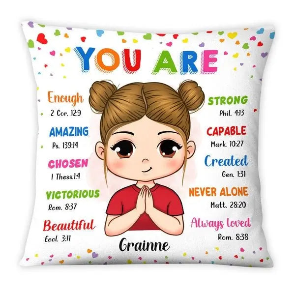 Kids - You Are Bible Verses - Personalized Pillow Pillow The Next Custom Gift