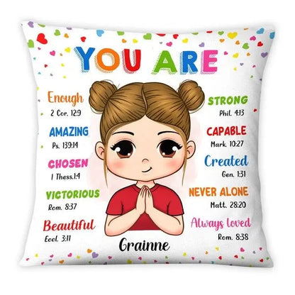 Kids - You Are Bible Verses - Personalized Pillow
