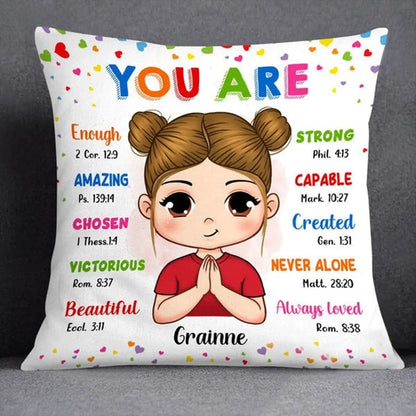 Kids - You Are Bible Verses - Personalized Pillow Pillow The Next Custom Gift