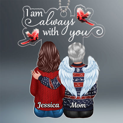 Cardinals I Am Always With You Christmas Family Memorial Remembrance Gift Personalized Acrylic Ornament