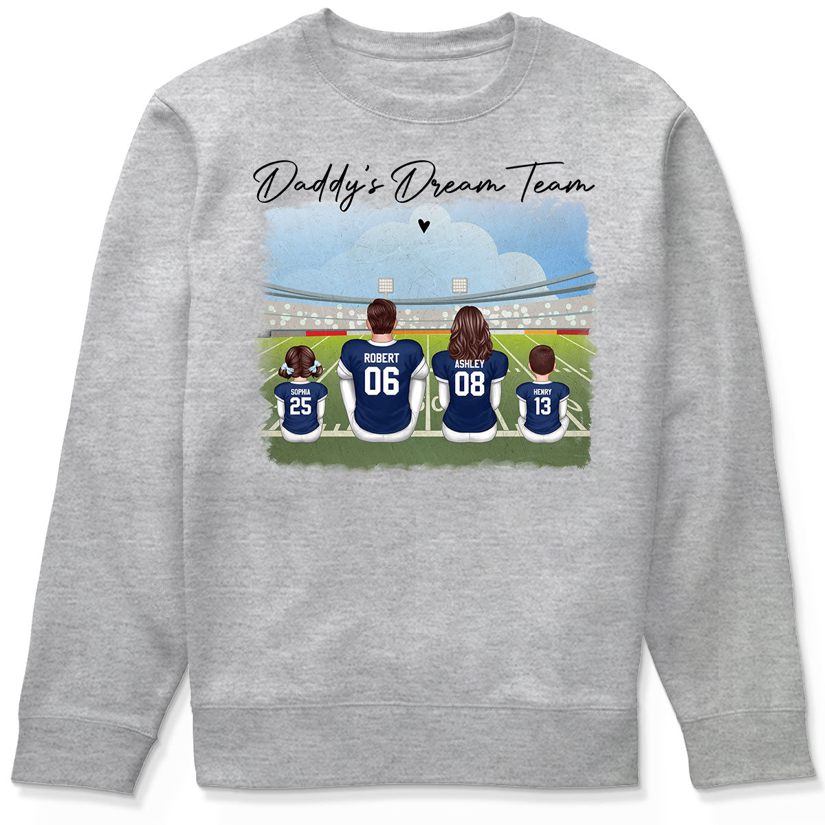 American Football Dad Team Family Personalized Shirt