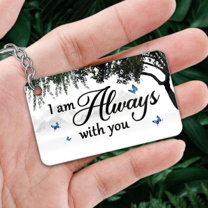 Willow Tree Family Memorial Remembrance Keepsake Personalized Acrylic Keychain