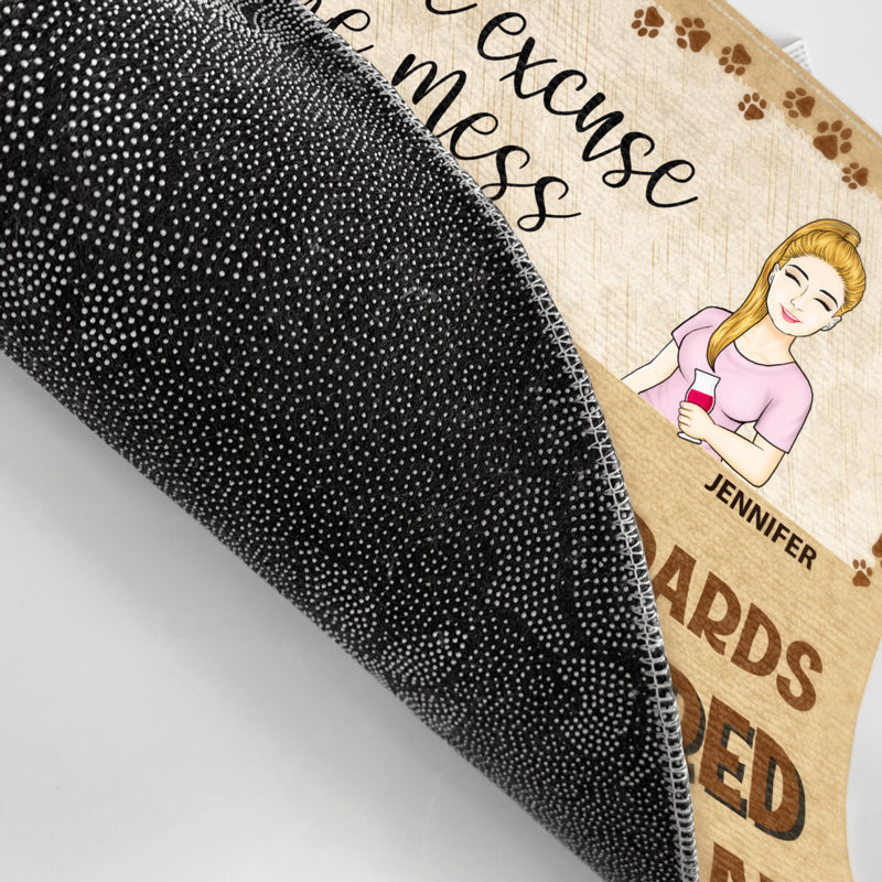 Our Standards Have Lowered With Each Cat Husband Wife - Couple Gift - Personalized Custom Doormat