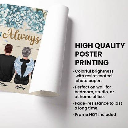 Hummingbird I Am Always With You Memorial Personalized Poster