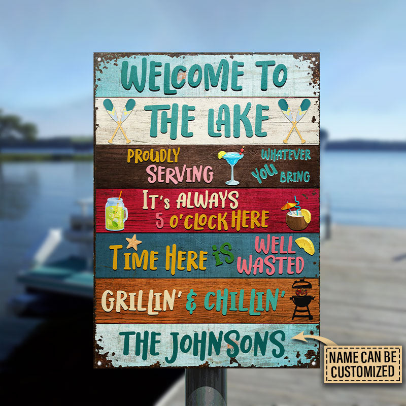 Lake House Proudly Serving Custom Classic Metal Signs