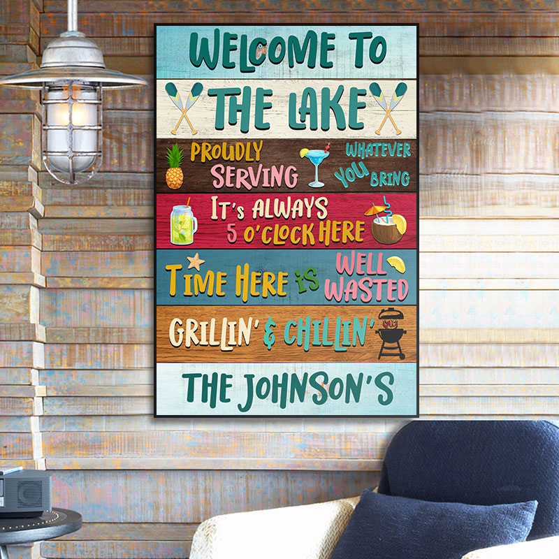 Lake House Proudly Serving Custom Poster
