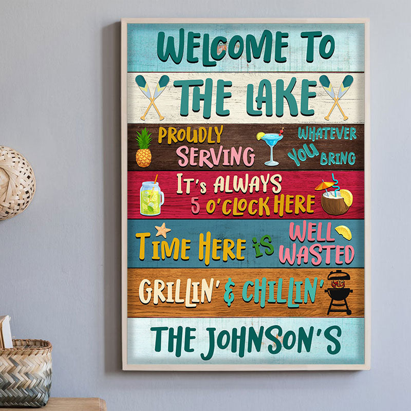 Lake House Proudly Serving Custom Poster