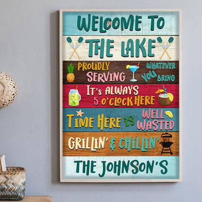 Lake House Proudly Serving Custom Poster