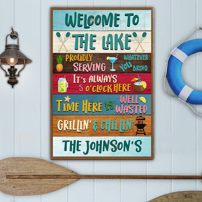Lake House Proudly Serving Custom Poster