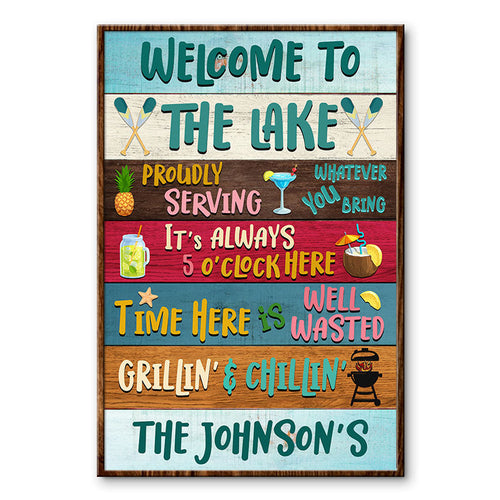 Lake House Proudly Serving Custom Poster