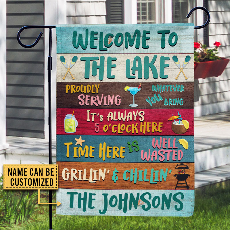 Lake House Proudly Serving Whatever Custom Flag