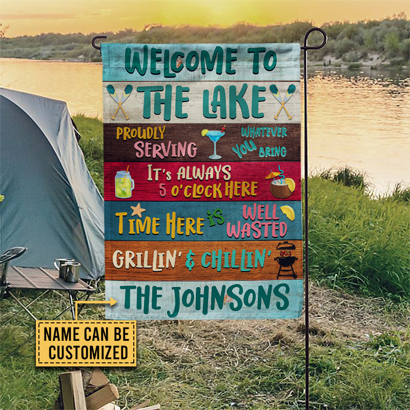 Lake House Proudly Serving Whatever Custom Flag