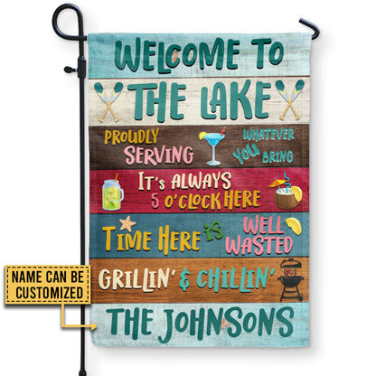 Lake House Proudly Serving Whatever Custom Flag