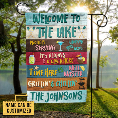 Lake House Proudly Serving Whatever Custom Flag