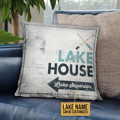 Lake Life Lake House Custom Pillow