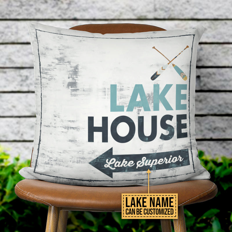 Lake Life Lake House Custom Pillow