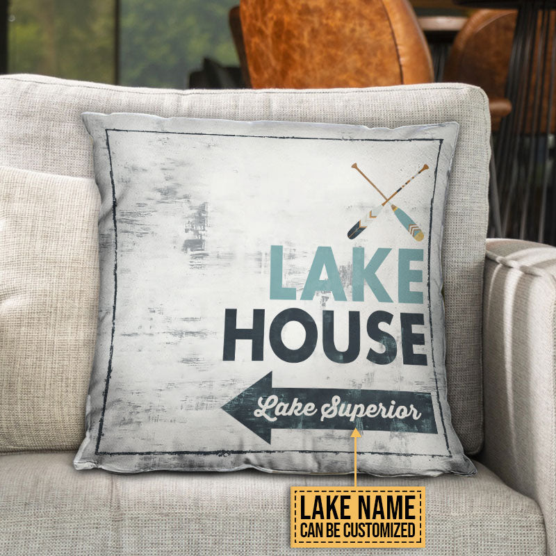 Lake Life Lake House Custom Pillow