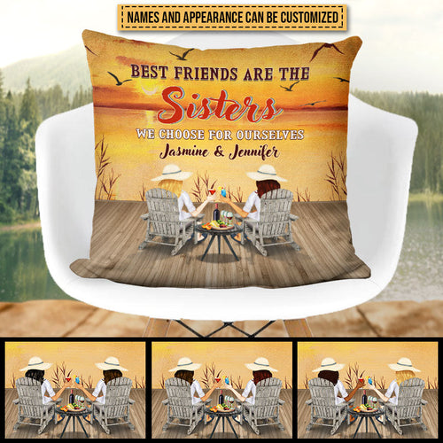 Lakes Bestie Choose For Ourselves Custom Pillow, Bestie, Friend Gift