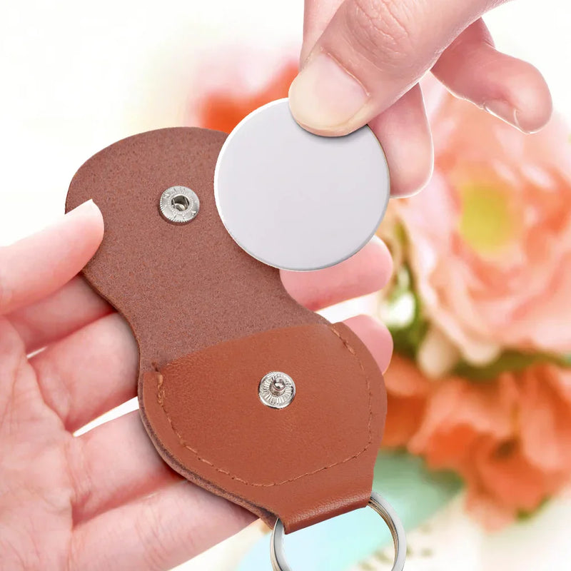 Daughter All My Love Always With You - Personalized Leather Pocket Hug