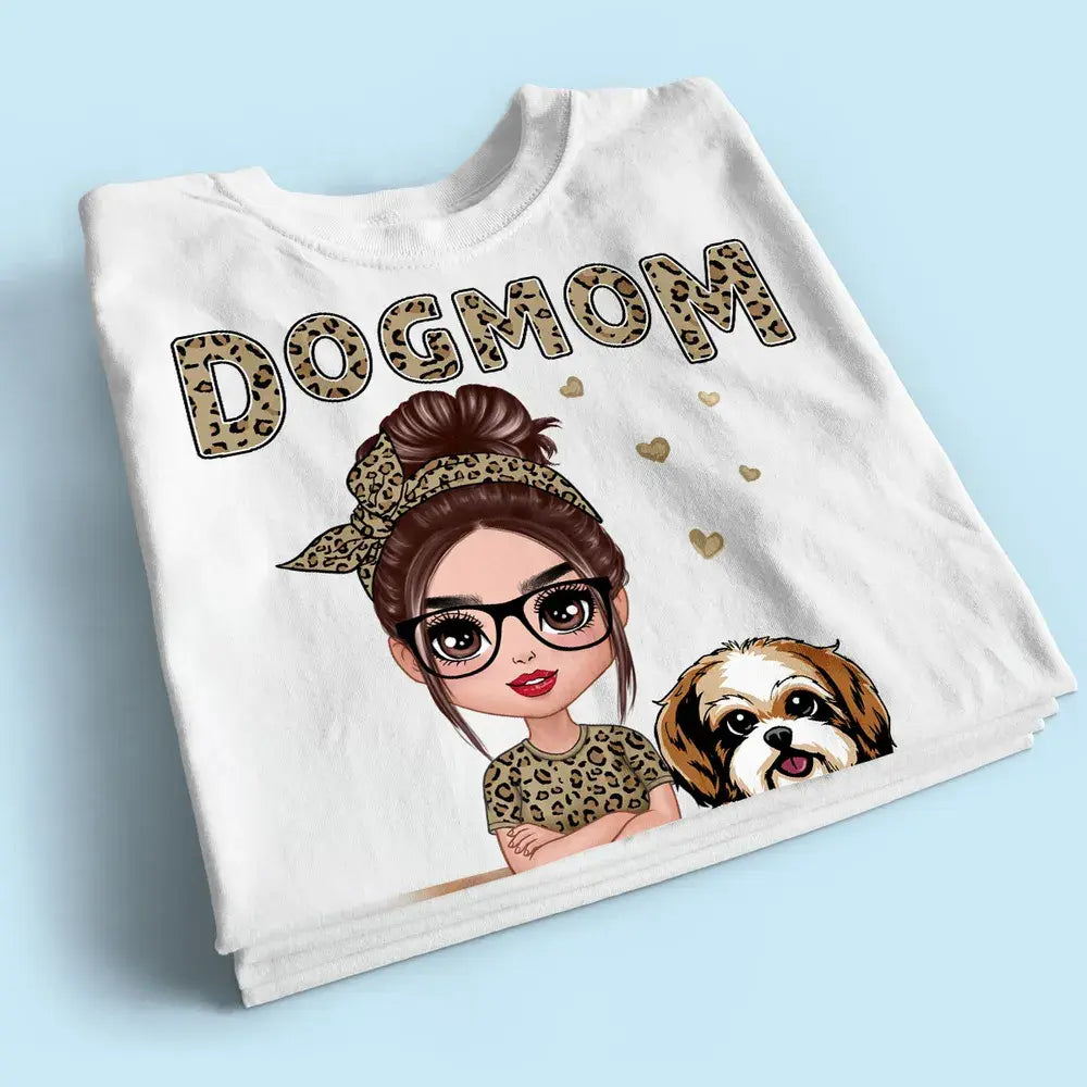 Leopard Shirt Doll Dog Mom Personalized Shirt Shirts & Tops The Next Custom Gift