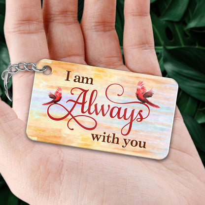 Lake View Whole Back View Family Sitting Remembrance Gift Memorial Personalized Acrylic Keychain