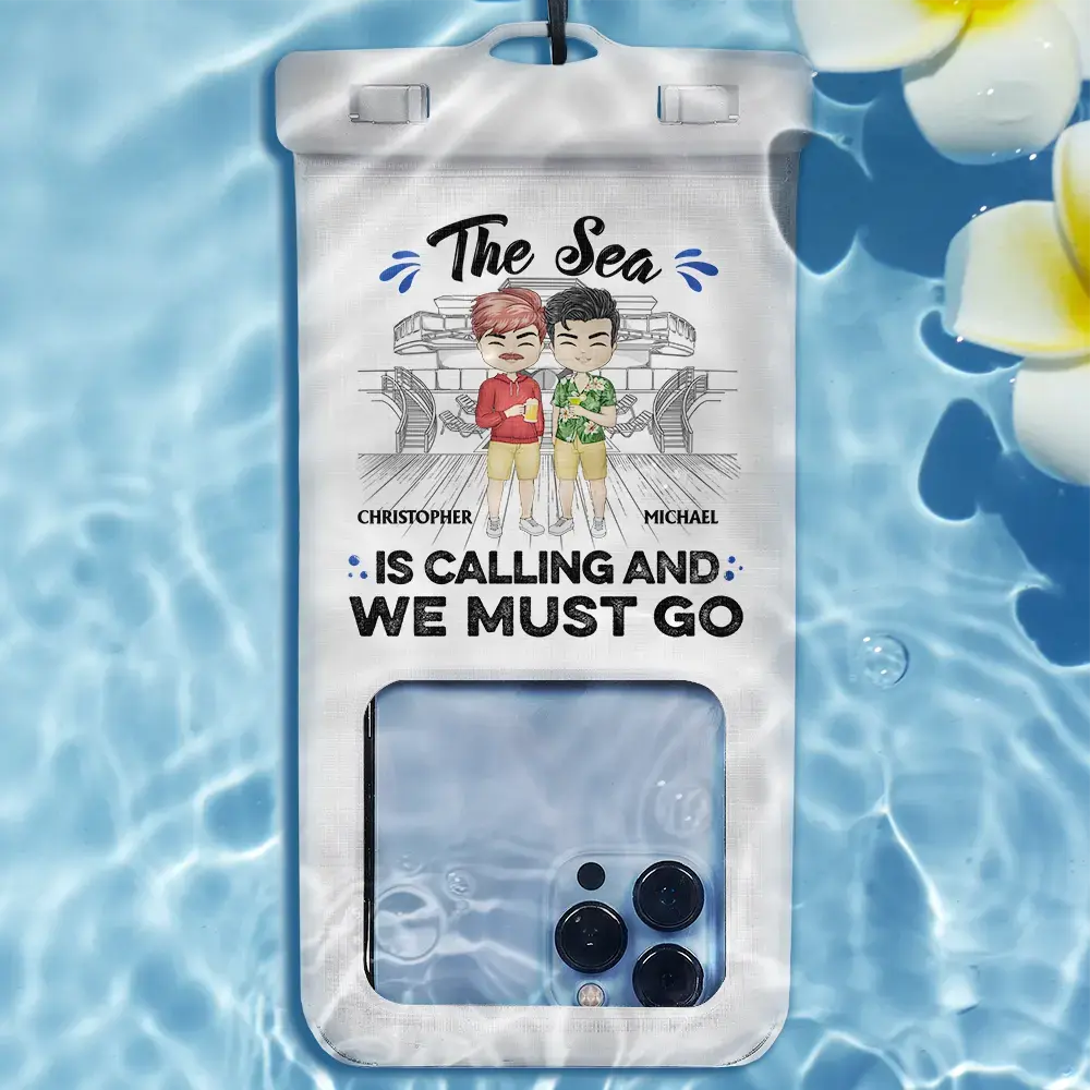 Life Is Better On A Cruise With Best Friends Chibi - Personalized Waterproof Phone Pouch  The Next Custom Gift