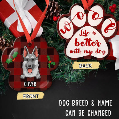 Life Is Better - Personalized Custom Aluminum Ornament ornament The Next Custom Gift