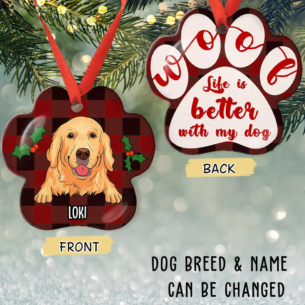 Life Is Better - Personalized Custom Aluminum Ornament ornament The Next Custom Gift