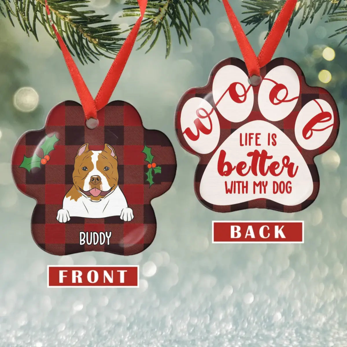 Life Is Better - Personalized Custom Aluminum Ornament ornament The Next Custom Gift