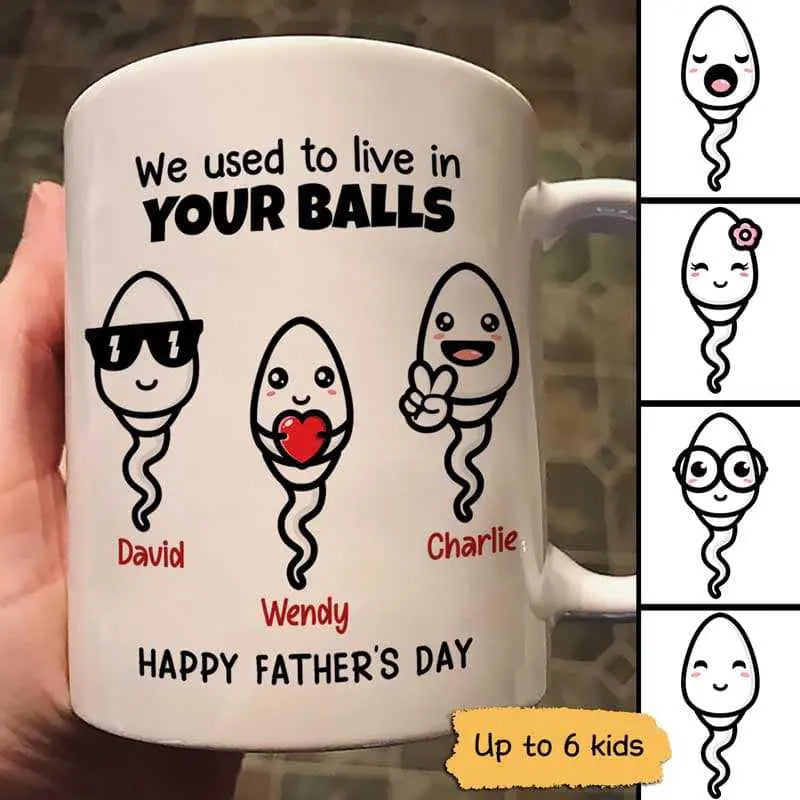 Little Cute Kids Happy Father‘s Day Personalized Mug Mug The Next Custom Gift