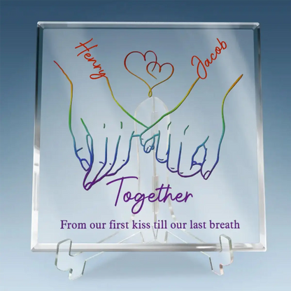 Live Openly, Love Freely, LGBTQ+ Couples - Gift For Couples, Personalized Square Shaped Acrylic Plaque Acrylic Plaque The Next Custom Gift