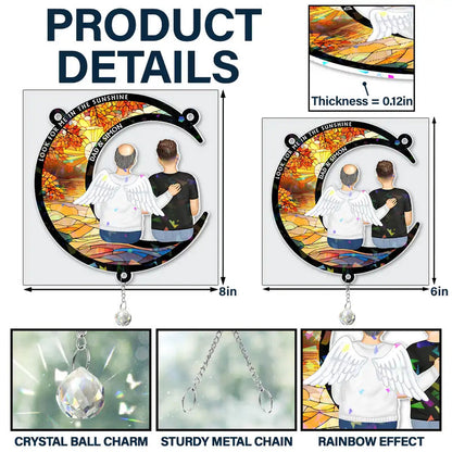 Look For Me In The Sunshine - Personalized Rainbow Suncatcher With Crystal Ball Prism