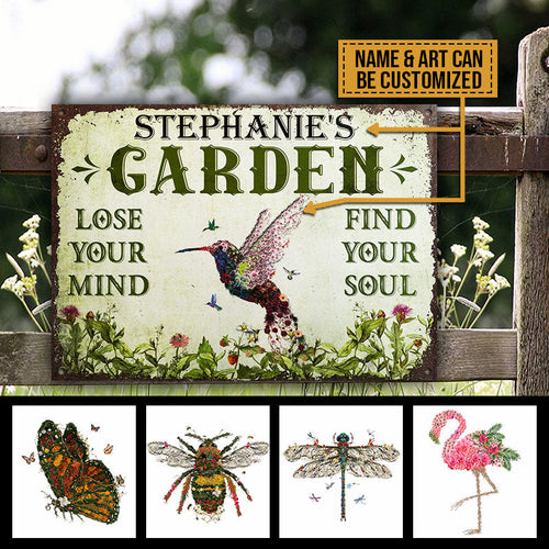 Lose Your Mind Custom Classic Metal Signs, Perfect Gift For Gardener