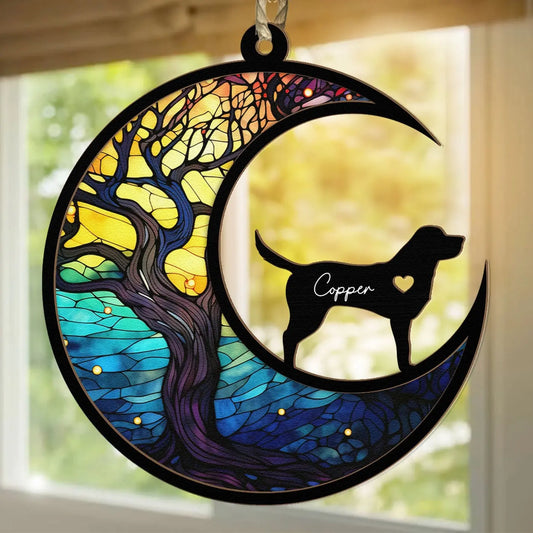 Loss Of Pet - Personalized Suncatcher Ornament Hanging Suncatcher Ornament The Next Custom Gift