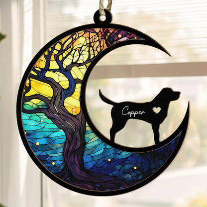 Loss Of Pet - Personalized Suncatcher Ornament Hanging Suncatcher Ornament The Next Custom Gift