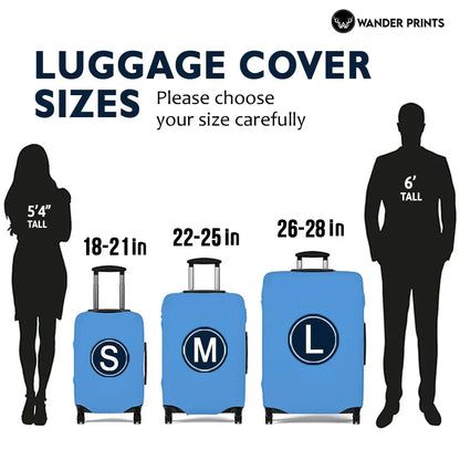 And So The Adventure Begins - Personalized Luggage Cover