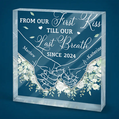 I Met You I Liked You - Personalized Square Shaped Acrylic Plaque