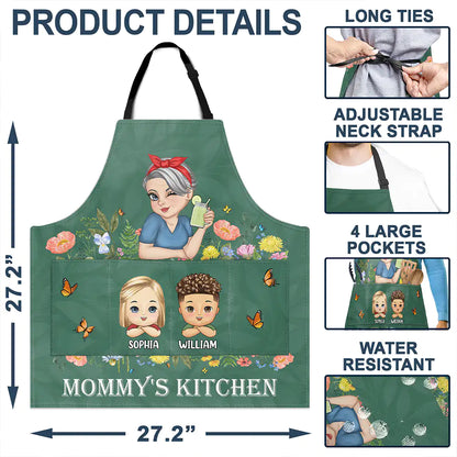 Grandma's Kitchen With Grandkids - Personalized Apron