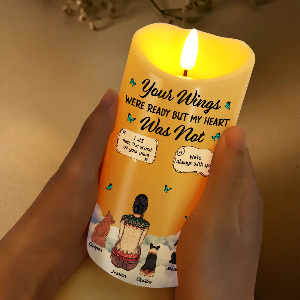 Memorial Your Light Will Always Shine In My Heart - Personalized Flameless LED Candle