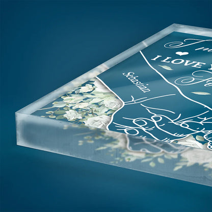 I Met You I Liked You - Personalized Square Shaped Acrylic Plaque