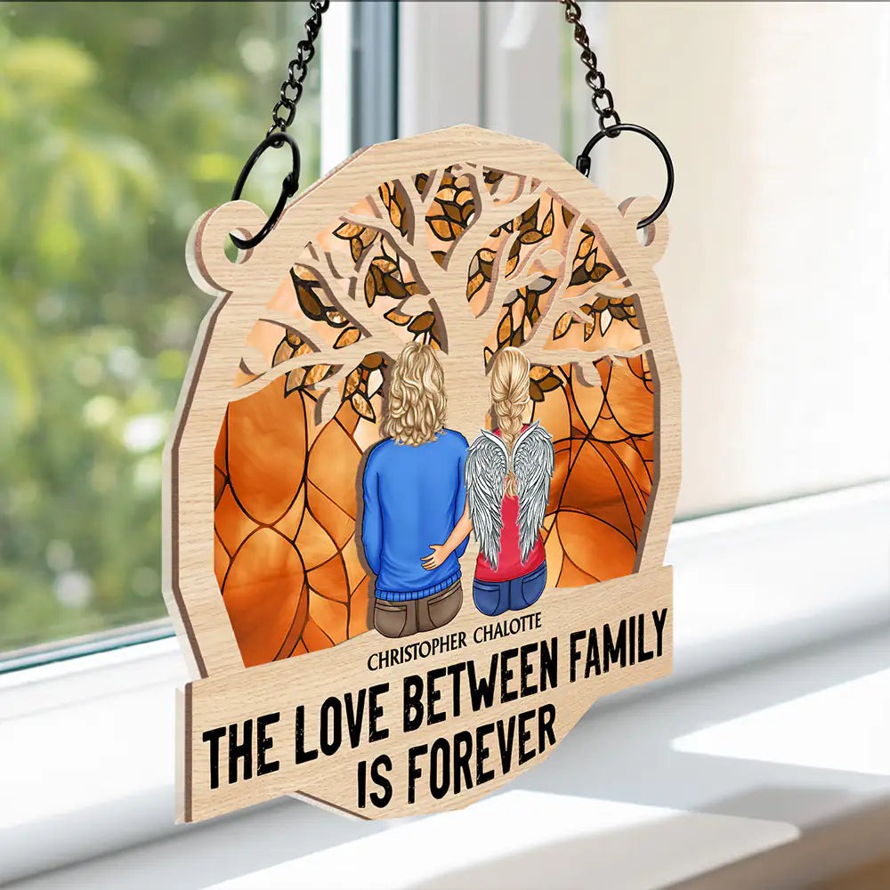 Life Is Better With Family - Personalized Window Hanging Suncatcher Ornament