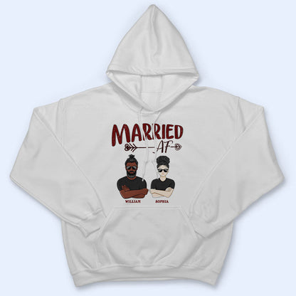 Married AF - Gift For Couple - Personalized Custom T Shirt