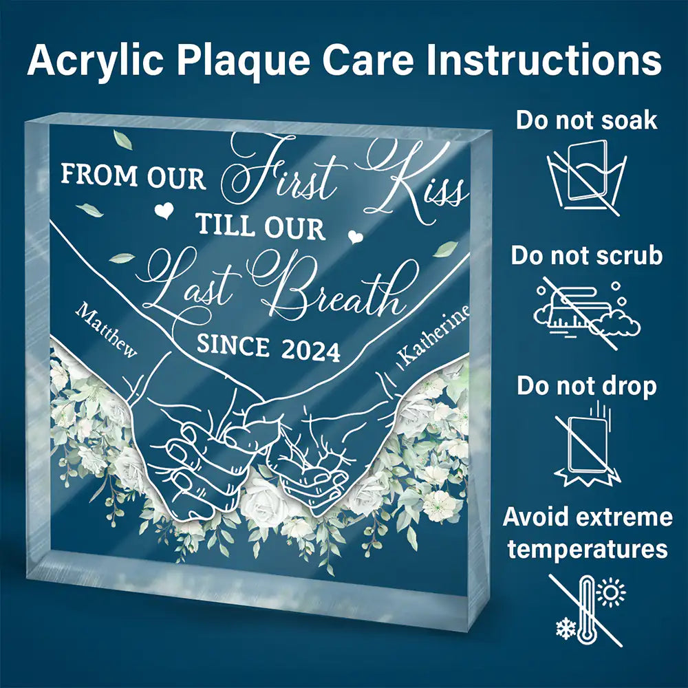 I Met You I Liked You - Personalized Square Shaped Acrylic Plaque