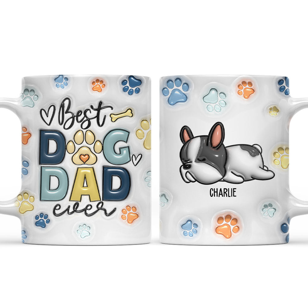 Dog Dad - Personalized Custom 3D Inflated Effect Mug