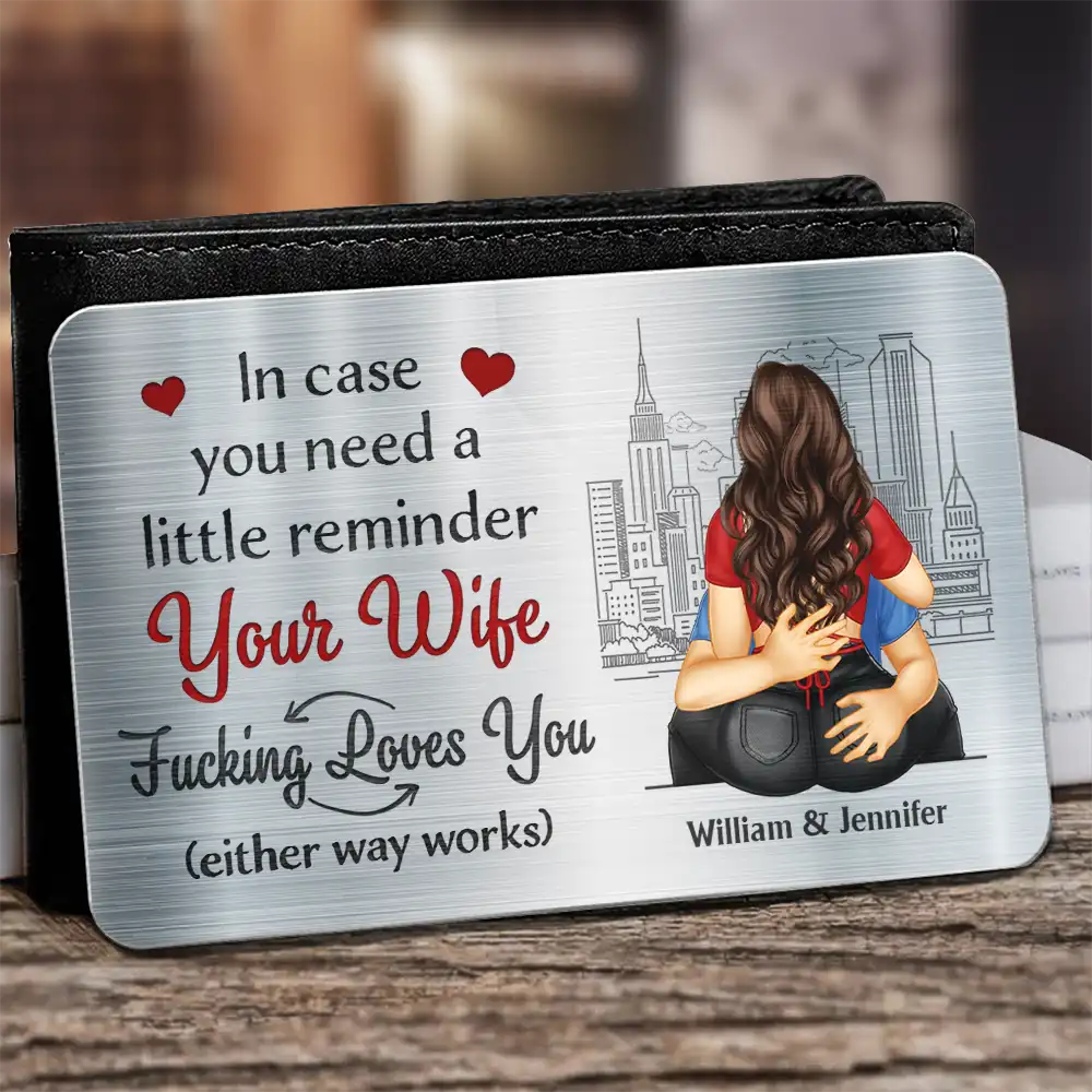 I Promise To Always Be By Your Side - Personalized Aluminum Wallet Card