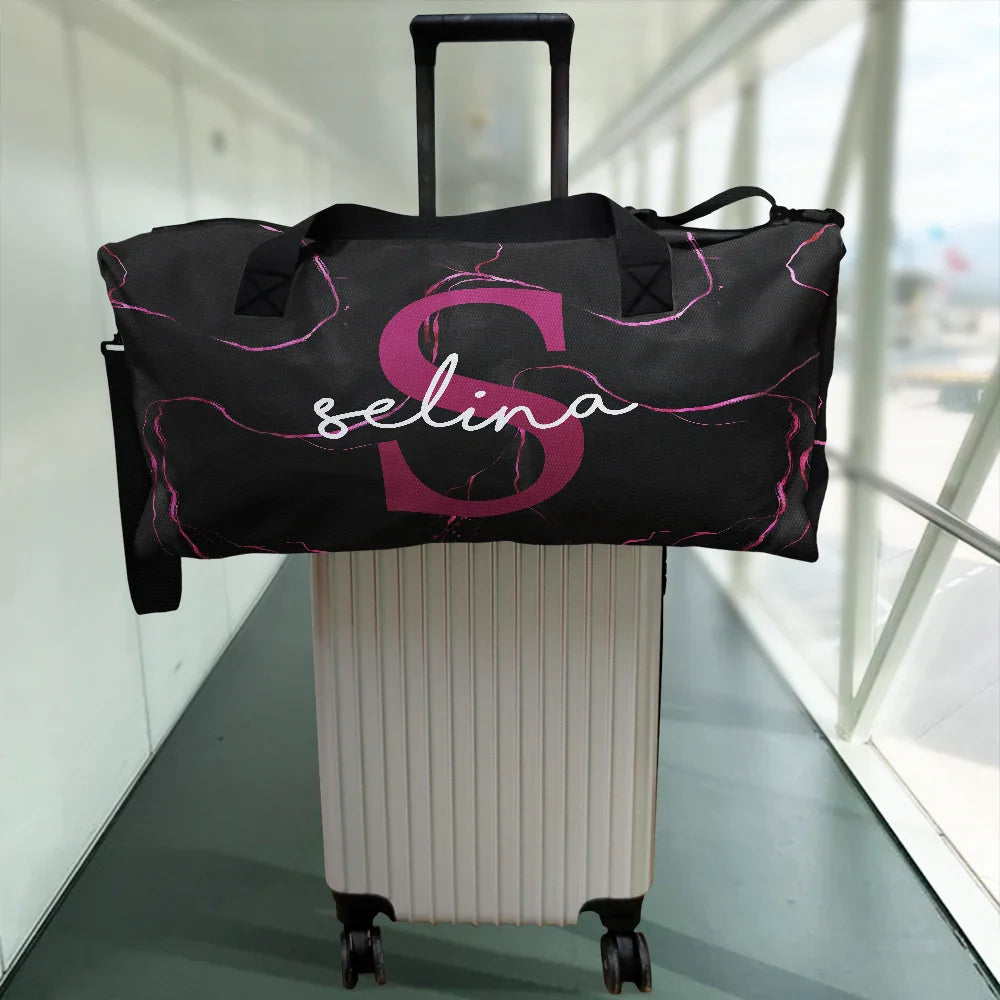 Letter Monogram Aesthetic Style - Personalized Duffle Bag