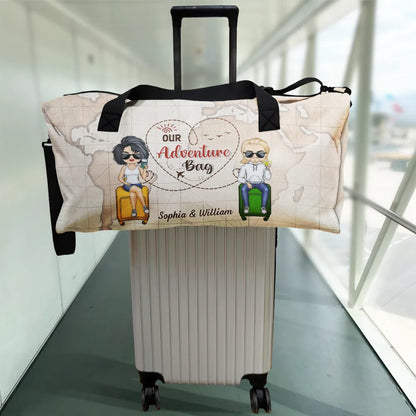 Our Adventure Bag Travel Couples - Personalized Duffle Bag